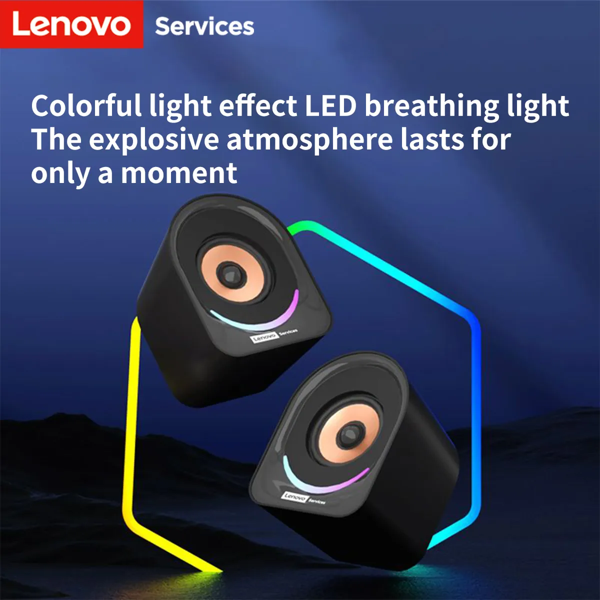 Lenovo Desktop Speakers Portable Small Speakers Computer Speakers Desktop Laptop Home Wired Mini Speakers Small Desktop Multimedia Laptop Speakers — image 5