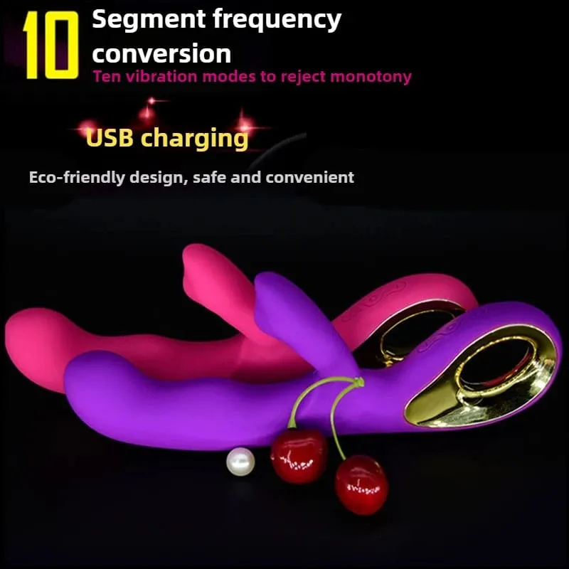 G Spot Rabbit Vibrator For Women Powerful 10 Vibrating Clitoris Stimulator Dildo Vagina Massager Sex Toys for Couple Pleasure — image 2