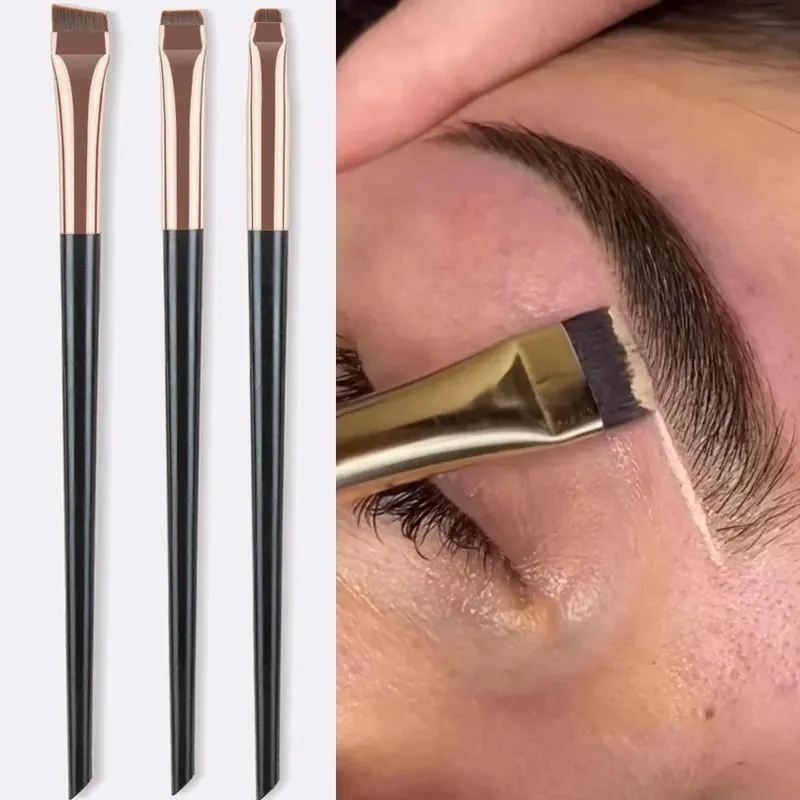 3Pcs/set Blade Eyeliner Brushes Eyebrow Brush Portable Flat Fine Eye Liner Brow Contour Makeup Brush Make Up Tool Wholesale 2025 — image 1