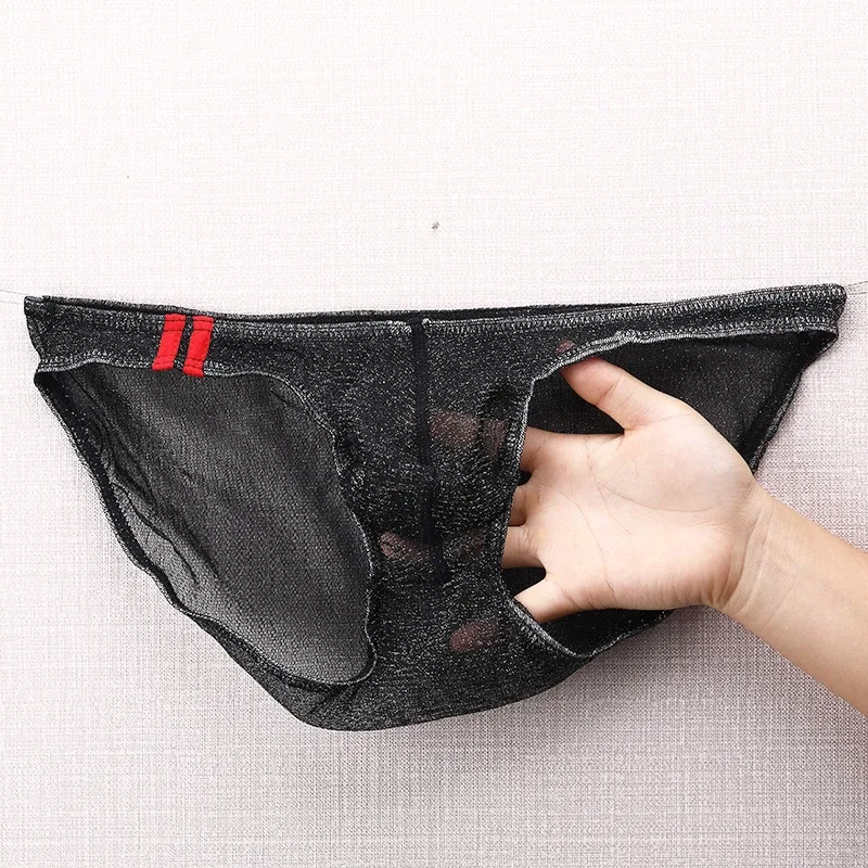 Cuecas masculinas ultrafinas de malha baixa cintura respirável — image 7