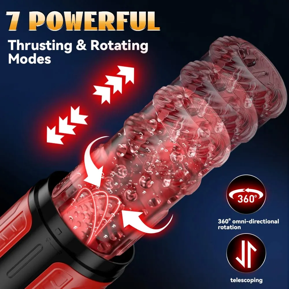 Automatic Male Masturbator Telescopic Rotation Men Masturbation Cup LCD Digital Simulation Blowjob Masturbator Sex Toy for Men — image 2