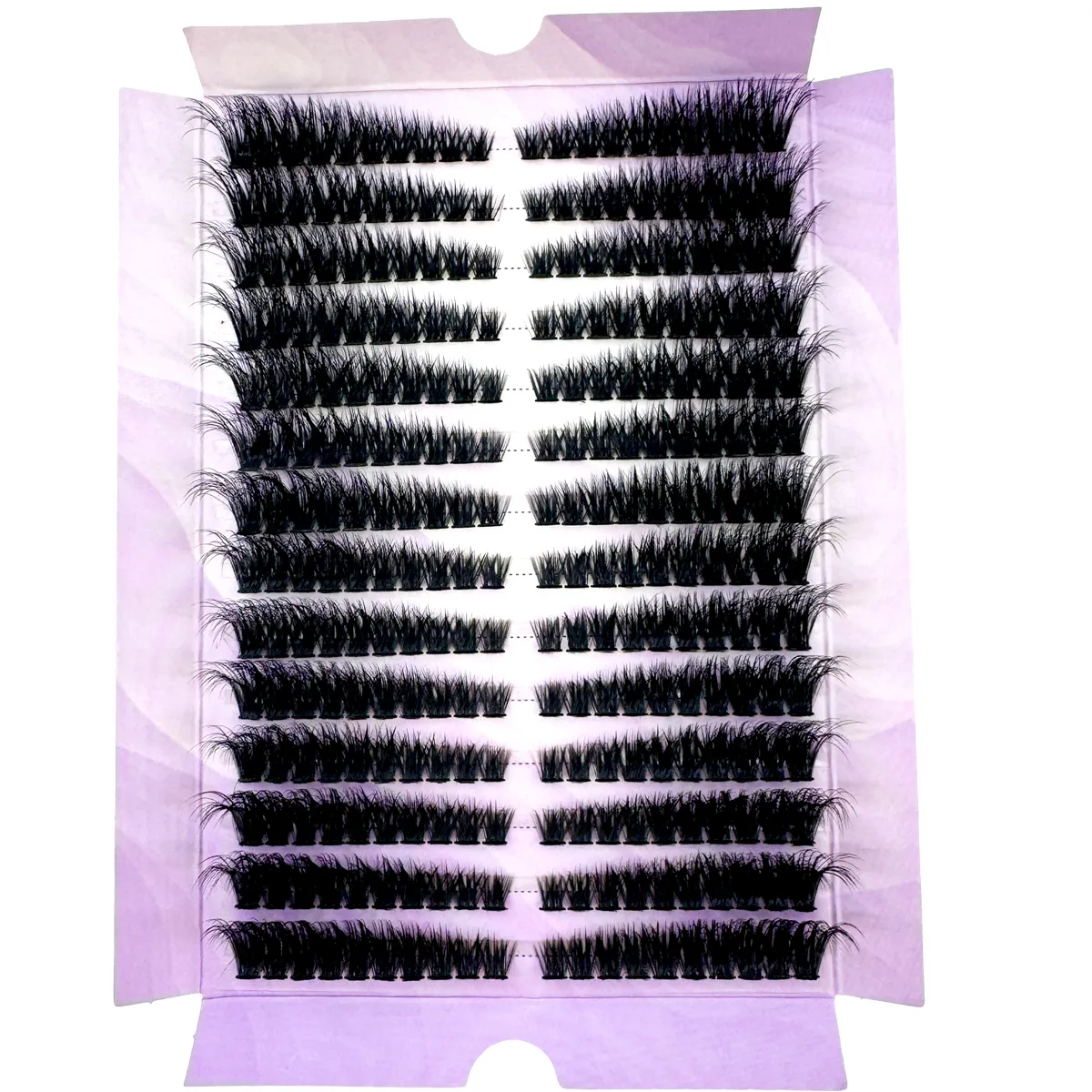 14Rows Fluffy Lash Clusters Thick Volume Eyelash Clusters Extensions Left/Right Individual Lashes Cat Eye Lash Extension — image 2