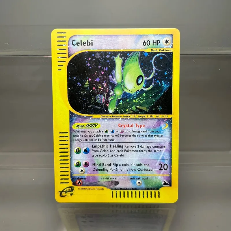Kad PKM Charizard Steelix Celebi Kad Kerajang Tunggal Magneton Gengar Kad Koleksi Permainan Klasik Kad Proksi PTCG — image 15