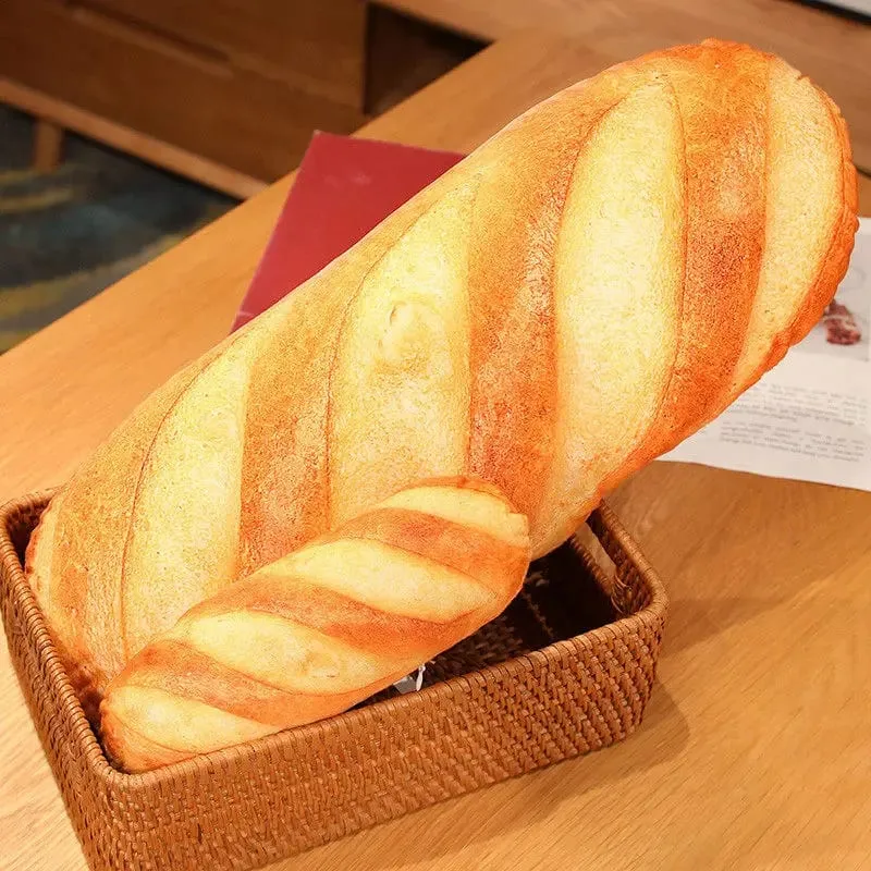 50cm/20cm Bread Pillow French Bread Plush Pillow Stuffed Printing Images Food Peluche Party Prop Decor Sleeping Companion Gift — image 4