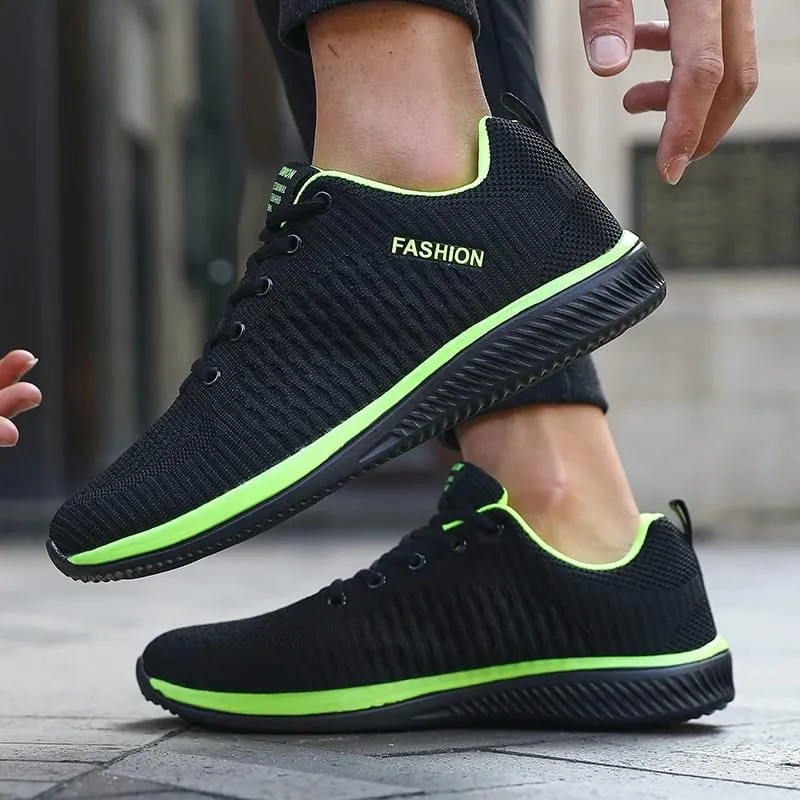Men's Mesh Running Sneakers Athletic Gym Lightweight Men Causal Shoes 2025 Fashion Breathable Knit Walking Footwear Size 39-46 — image 2