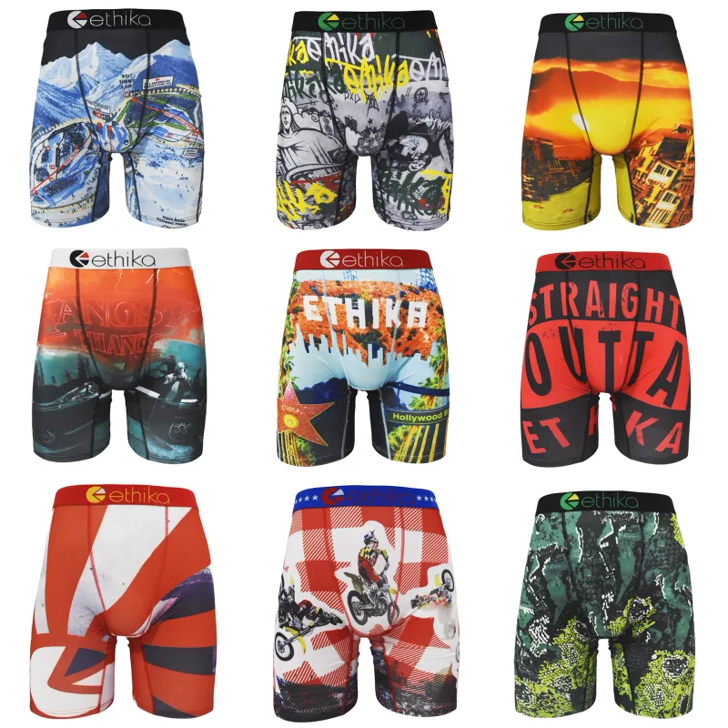 Cueca boxer masculina macia, 1 peça, roupa íntima confortável para o dia a dia, respirável, ajuste elástico, poliéster, leve