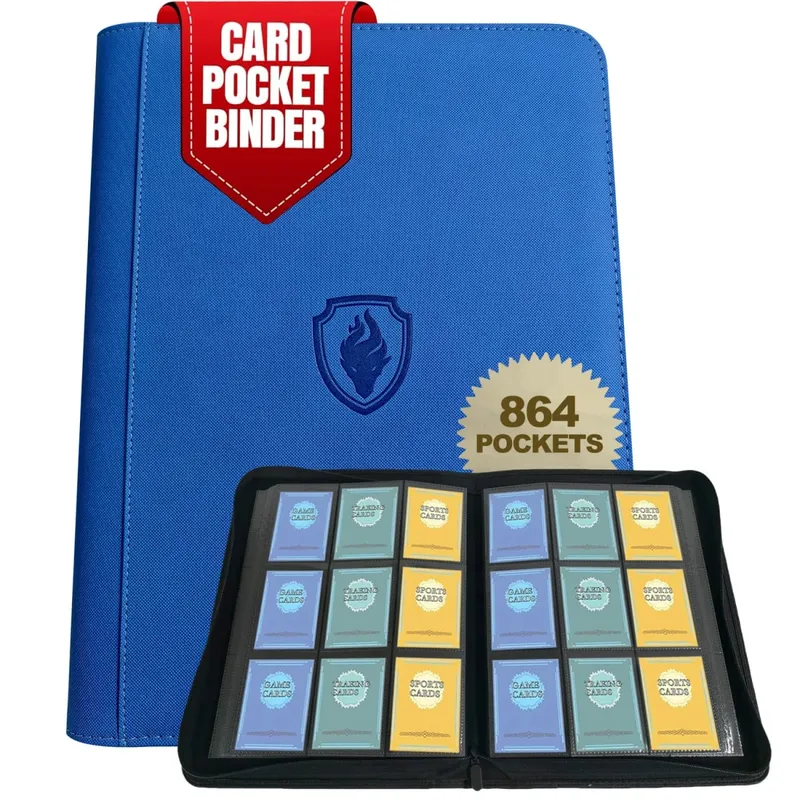 9-Pocket Ring-Less Card Binder Double Capacity Can Hold 864 Cards Suitable for Sport/YGO/PTCG/Game Cards — image 10