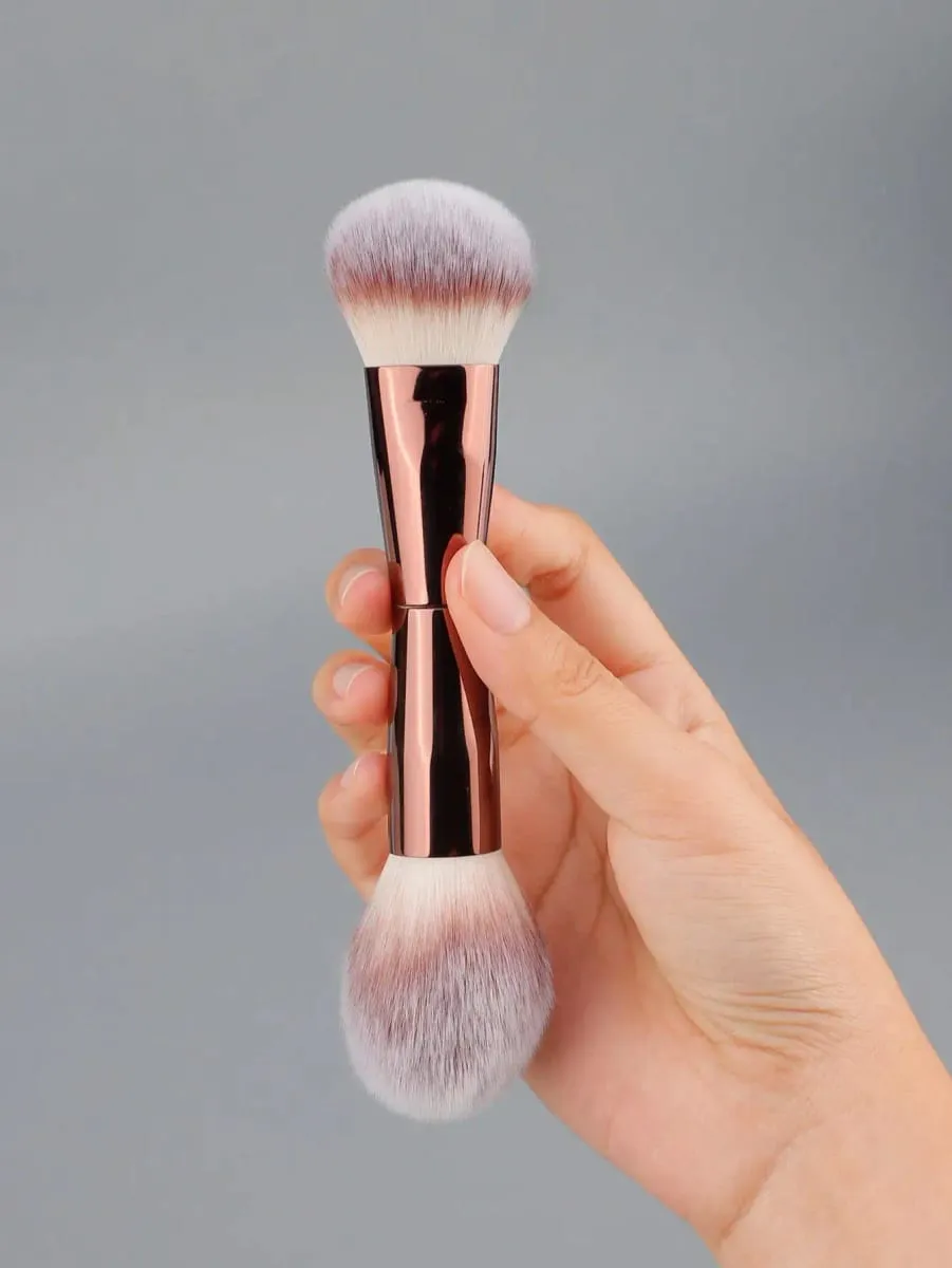 1/2 Face Makeup Brush Set Dual-Ended Makeup Brushes For Foundation Contour Powder Blush Highlighter And Concealer — image 3