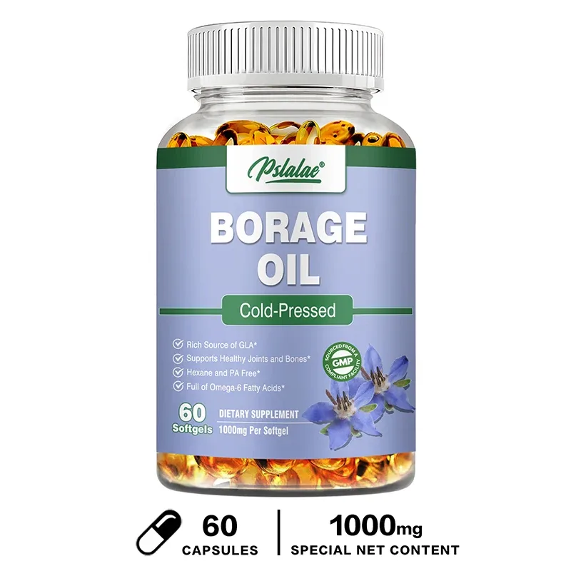 Borage Oil Capsules - Helps Maintain Skin Joint and Bone Health Relieves Cellular Stress and Provides Antioxidant Support — image 11