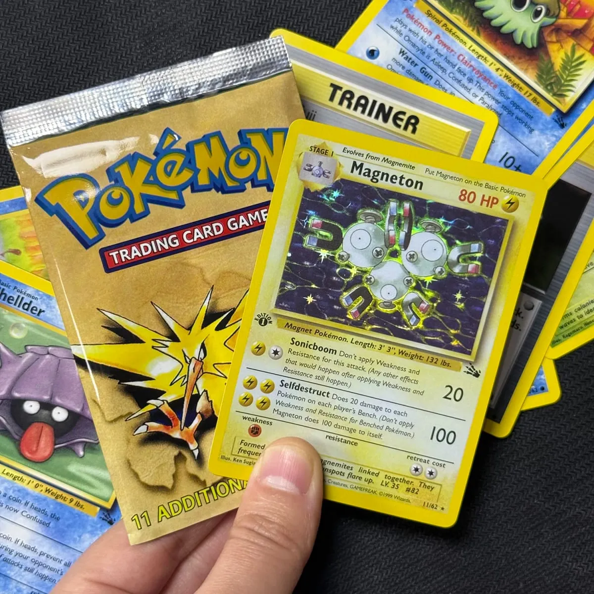 11Cards/Pack PTCG Booster Packs Proxy Card Jungle/Fossil/Base Set Charizard Blastoise Venusaur PKM Board Game collectible Cards — image 3