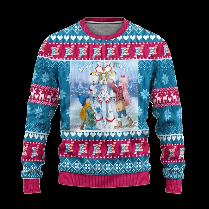 Anime One Piece Luffy Navidad feo suéter 3D sudadera Tops Otoño Invierno Cosplay Santa Claus suéteres regalo — image 12