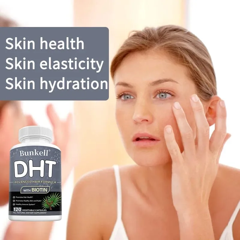 DHT Blocker Premium Hair Care Formula with Biotin Supplement Support Healthy Hair Skin and Nails Promote Immune System — image 5