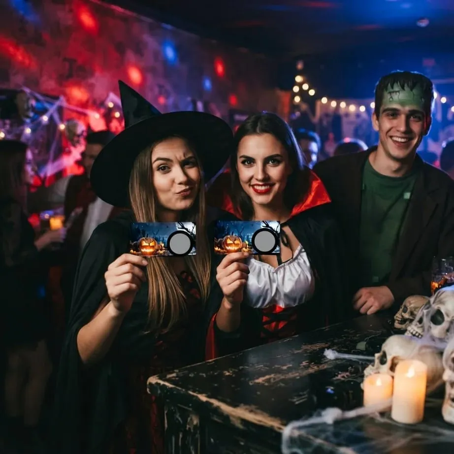 50pcs Halloween scratch-off cards—scratch to win and unlock prizes; perfect for Halloween-themed interactive activities. — image 2