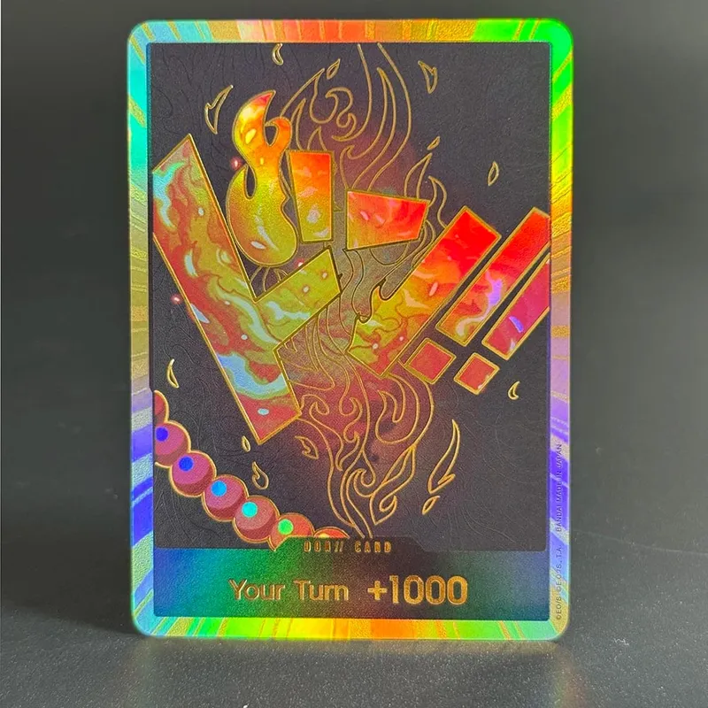 10PCS DON OPCG English TCG Gold DON!!! Collection Cards Zoro Ace Doflamingo Rebecca FOIL NM Refraction Flash Cards ToyGifts OPCG