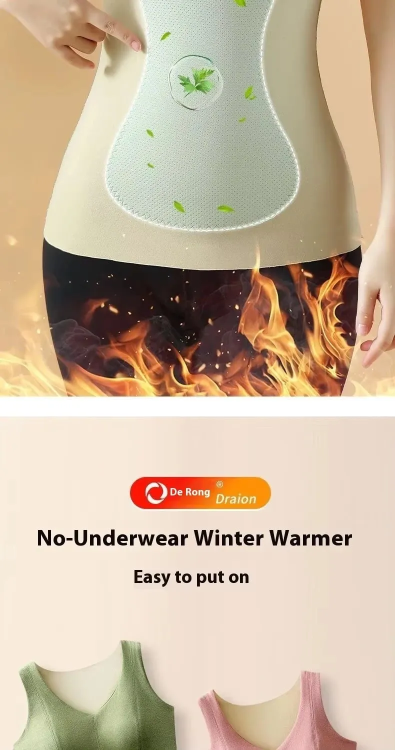 Winter Fleece Thermal Vest for Women Thickened Thermo Lingerie Seamless Soft Warm Inner Wear Female Undershirt With Bra Padded — image 9