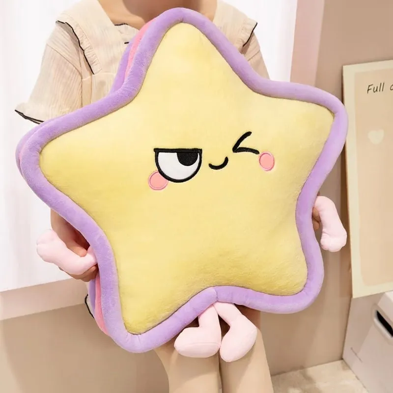 Five Pointed Star Plush Pillow 40/60cm Stuffed Cushion Squishy Sofa Cushion Adorably Home Decor Toys Creative Birthday Gifts — image 7