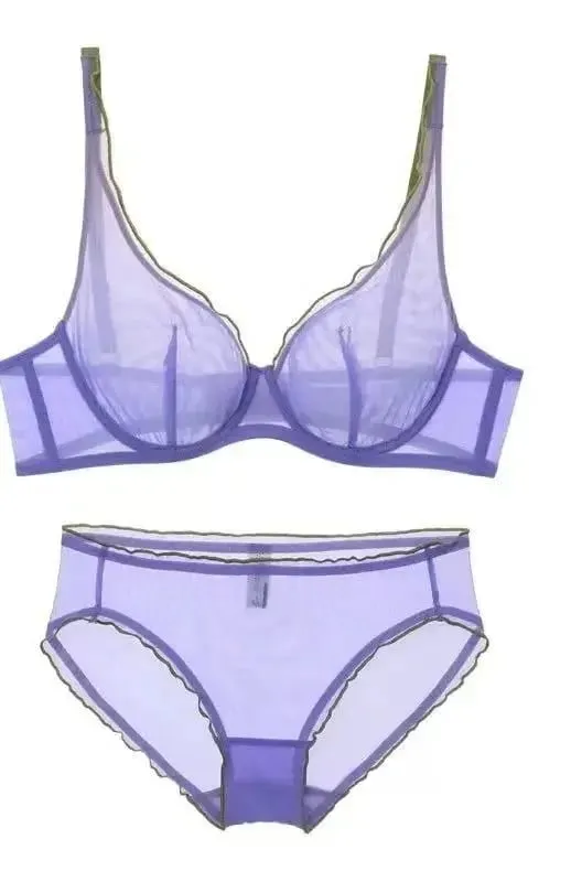 New Arrival Ladies Full Cup Bra Set Ultra Thin Minimizer Sexy Support Anti-Sagging Side Slim ABCD Everyday Comfort Lingerie Set — image 18