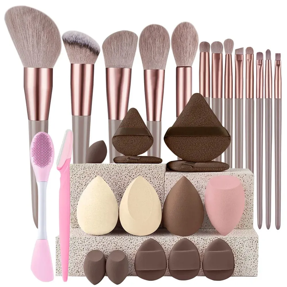Makeup Brushes 8-29Pcs Makeup Kit Professional Women Cosmetic Soft Powder Brush Eyeshadow Foundation Full Set Travel Beauty Tool — image 1