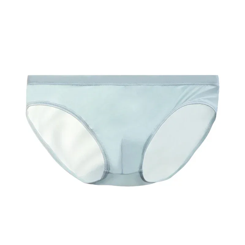 Ice silk underwear men's shorts summer breathable ultra-thin low waist trend personality SAO small triangle underwear bottom — image 28