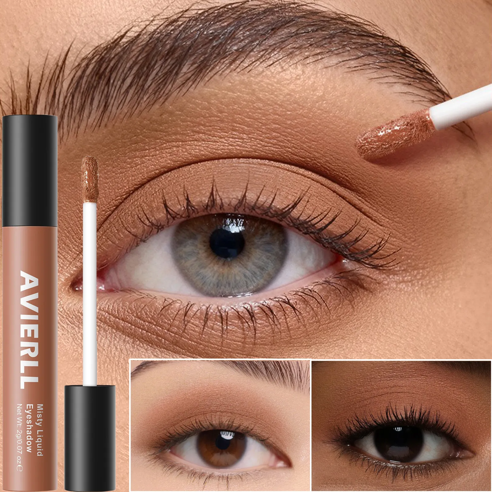 10 Colors Matte Nude Eye Bronzer Liquid Eyeshadow Waterproof Long Lasting Eye Shdaow Natural Cheek Contour Woman Makeup Cosmetic — image 3