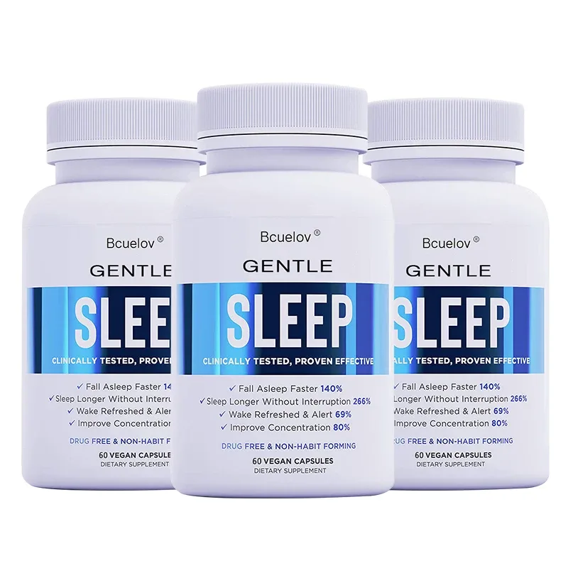 Sleep Supplement - with Magnesium Combats Nighttime Sleep Restores Sleep Quality Prolongs Sleep Time and Relieves Stress — image 11