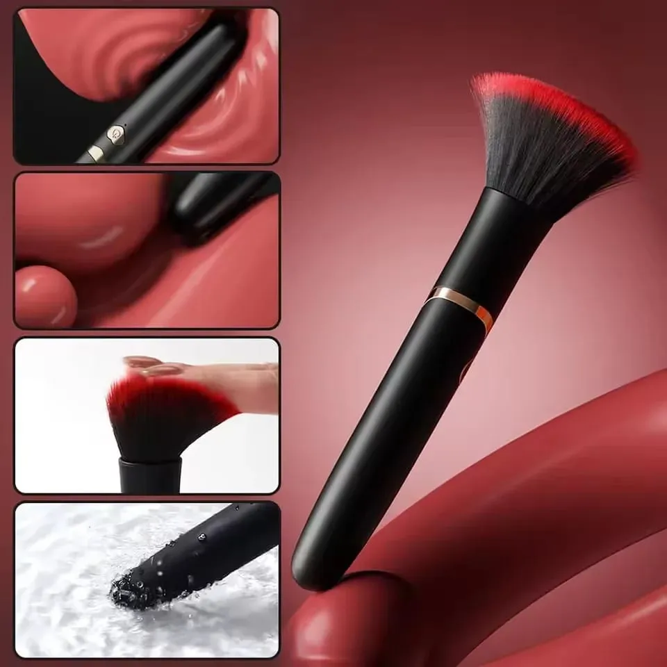 Vibrating Makeup Brush Massager Strong Shock Female Orgasm Clitoral Stimulator 7 Speed AV Wand Vibrator Adult Sex Toys for Women — image 2