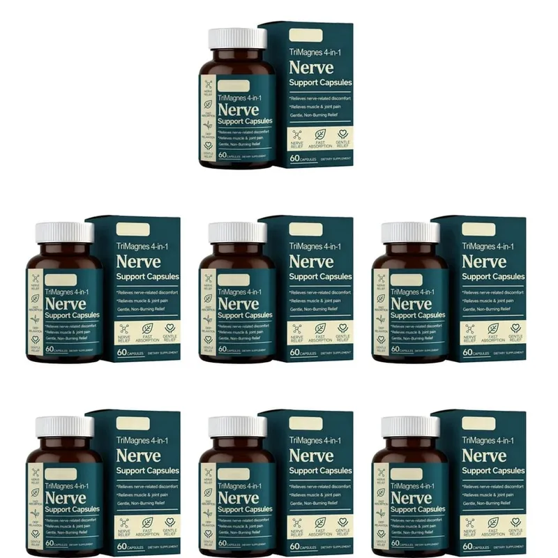 Magnesium Citrate Glycinate Malate Capsules with Turmeric Extract Supports Nerve Health Muscle Relaxation Sleep Wellness 60 Ct — image 11