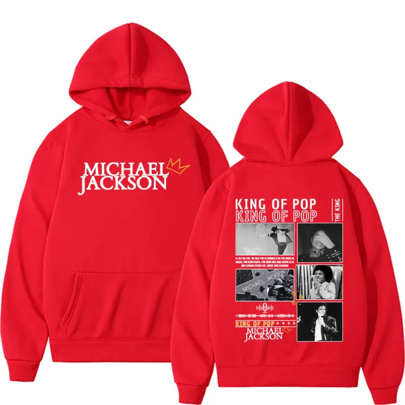 King of Pop Michael Jackson Tour Cover Sweatshirts Men's Clothing Fashion Hip Hop Punk Hooded Casual Oversized Hoodies Pullovers — image 9