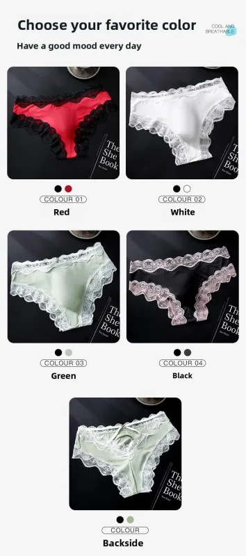 Male Full Lace Edge Briefs Back Bow Strap Ice Silk Satin Low Rise U Pouch Soft Breathable Men Underpants — image 15