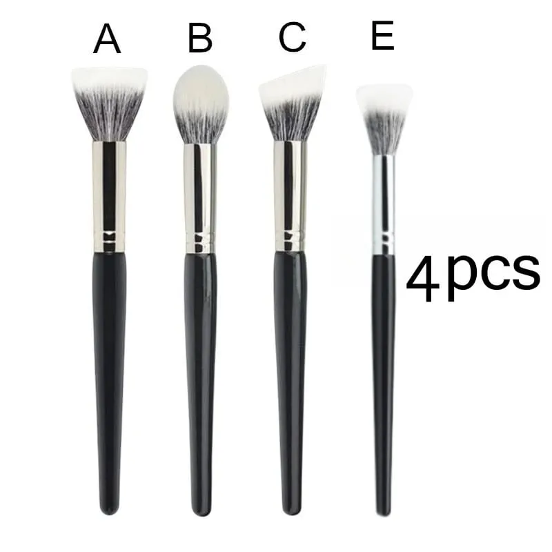 Stippling Highlight Makeup Brushes Blush Gedehår Multifunktionel Beauty Foundation Make Up Brush Tools