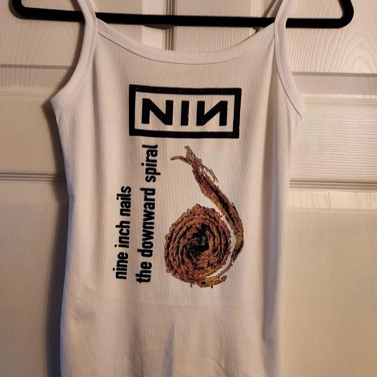 System Of A Down Hand Print Women Crop Cami Top Y2K Rock Band Slim Fit Spaghetti Strap Sleeveless Vintage Grunge Tank Top — image 10