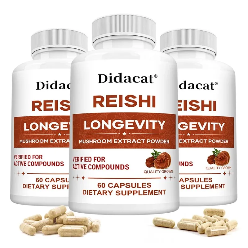 Reishi Extract Mushroom Supplements - Helps Boost The Immune System Supports Heart Health and Improved Sleep and Relaxation — image 10
