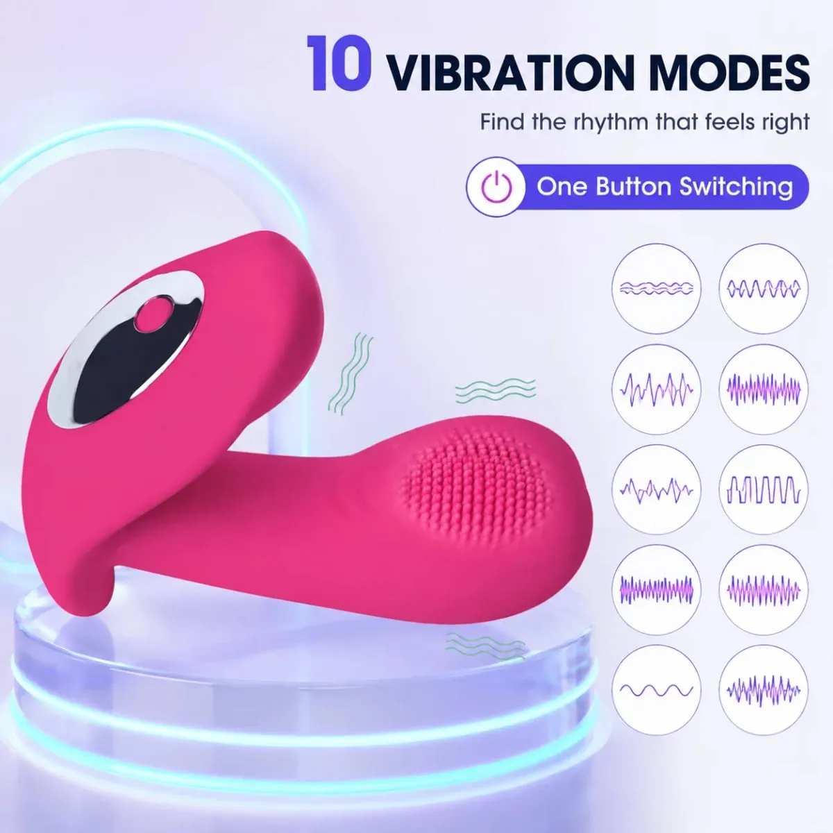 Wearable Panties Dildo Vibrators for Women G-spot Clitoris Stimulator Vaginal Massager Vibrating Egg Adult Sex Toys for Women — image 3