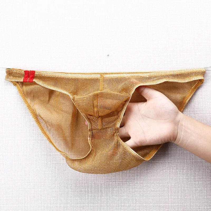 Cuecas masculinas ultrafinas de malha baixa cintura respirável — image 24