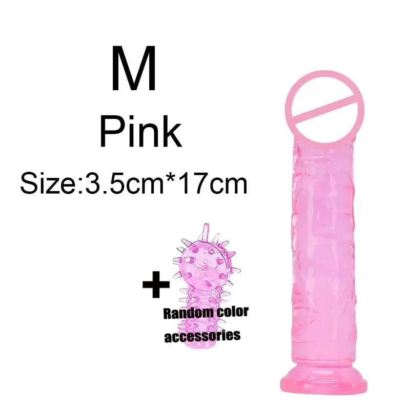 Super levné realistické měkké ženy erotické anální velké dildo přísavka Jelly Dick erotické hračky měkké klitorisy vaginální masturbátory penis