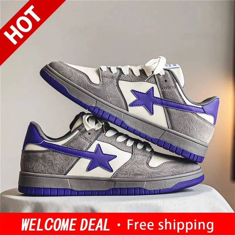 Men Women Classic Skateboard Shoes Casual Sneakers Flat Non‑Slip Breathable Fashion Street Style Board Shoes for Daily Outdoor W — image 4