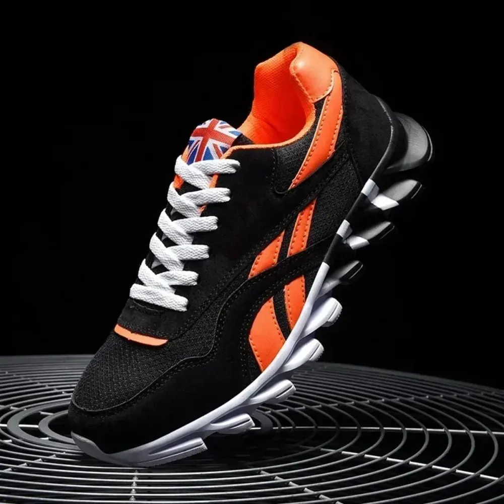 Brand Trend Size 38-48 Men's Wear-resistant Cushioning Thick-soled Fitness Sneakers Outdoor Breathable Running Shoes for Men — image 5