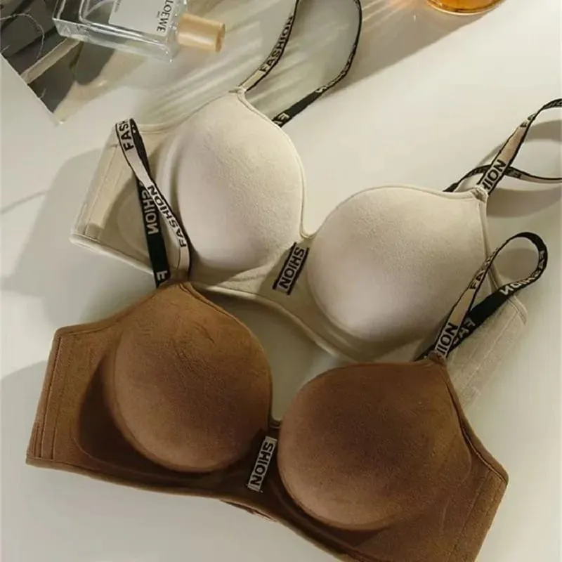 Thickened 5CM Seamless Push-Up Bra - Small Breast Gathering Anti-Sagging Soft Flat Chest Special Lingerie No Steel Ring — image 4