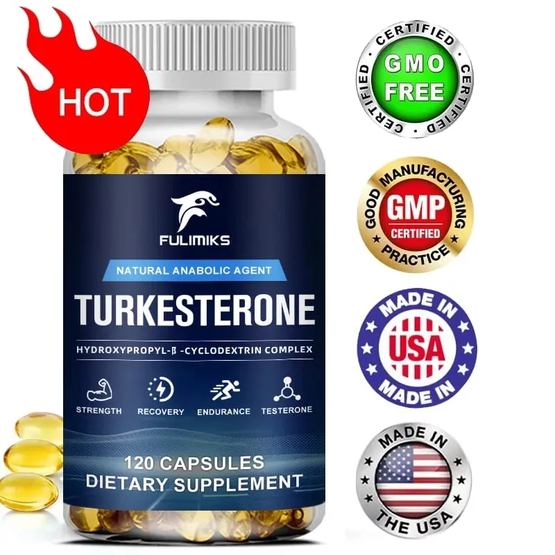 Turkesterone - Boost Energy Improve Endurance Support Energy and Muscle Health - Dietary Supplement - 120 Capsules