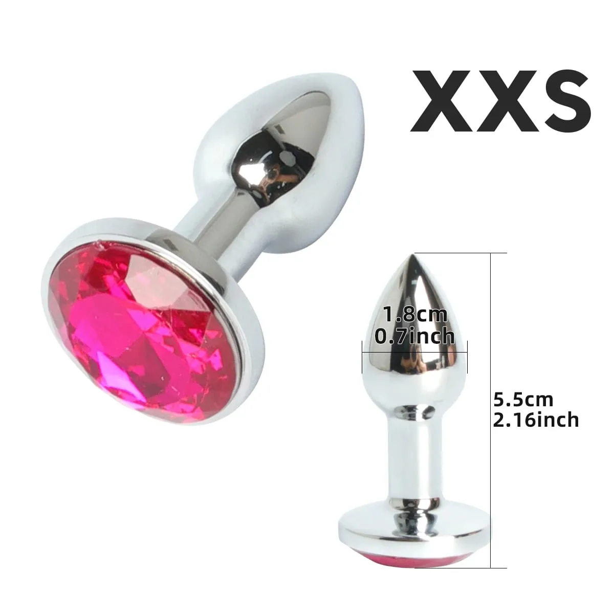 Mini Logam Anal Plug XXS Kecil Anal Dilator untuk Pria Dewasa Wanita Butt Plug dengan Kristal Bulat Masturbasi Wanita Anus mainan Seks — image 5