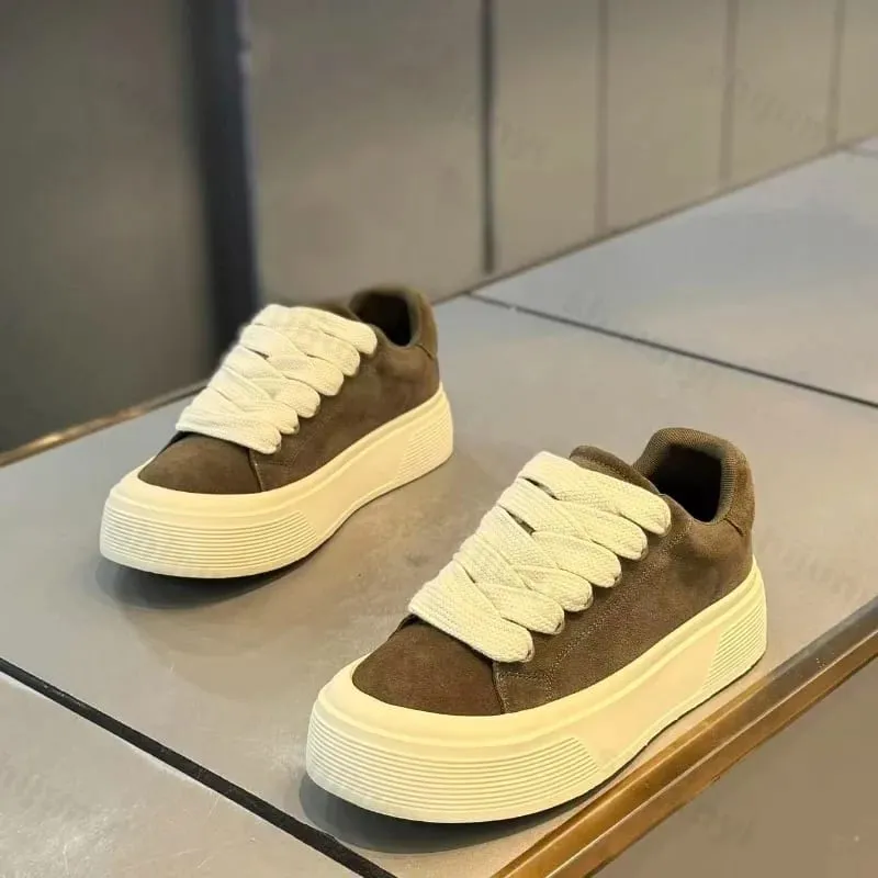 Men Casual Sports Shoes Spring Autumn Comfortable Anti Slip Outdoor Running Shoe Fashion Lace Up Platform Retro Vulcanized Shoes — image 3