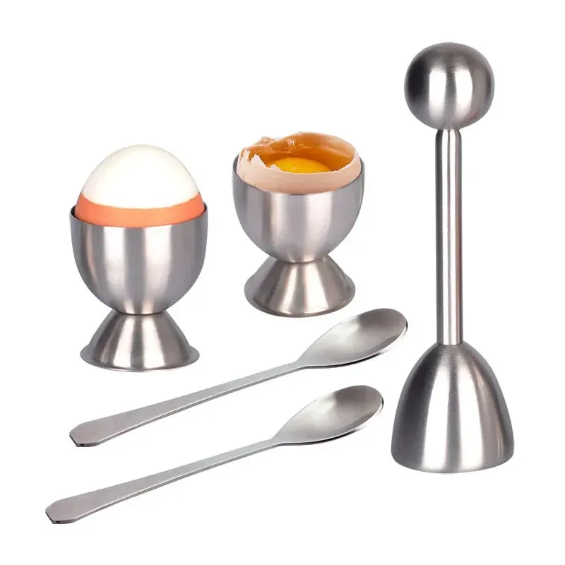 Stainless Steel Egg Opener Shell Opener Egg Head Eggshell Cutter Egg Cup Holder Multi-purpose Egg Tool Kitchen Gadgets — image 10
