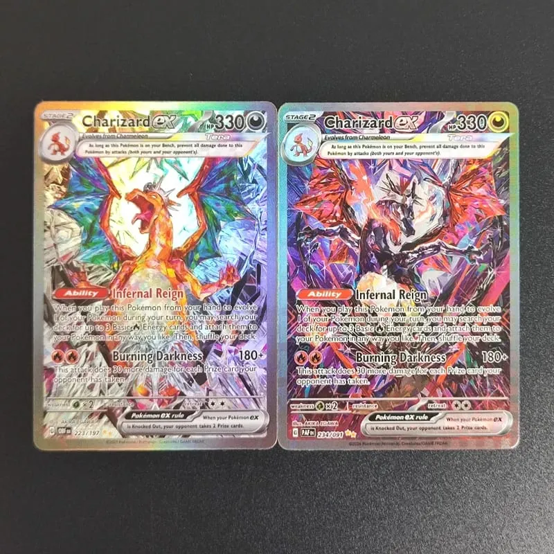 DIY Pokemon Cards Mega Charizard X EX PFL EN 130/094 125/094 Hyper Rare Collectibles PTCG Trading Card — image 5