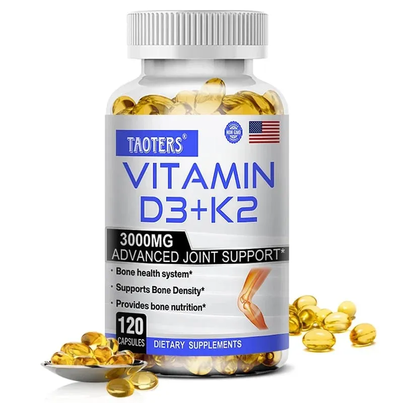 3000 mg 비타민 D3+K2 건강 보조제 - 뼈의 정밀성과 전반적인 건강을 위한 칼슘 보조제 — image 9