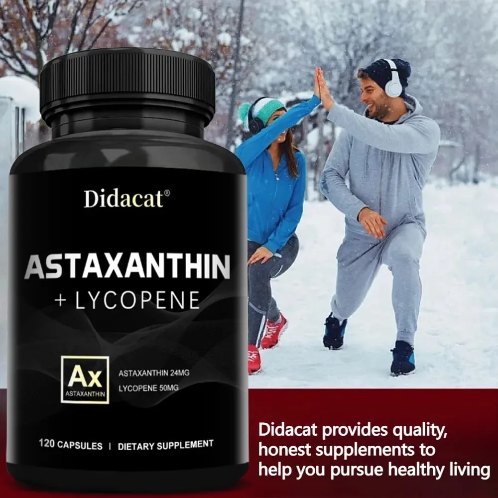 Astaxanthin Supplement for Men and Women | From Haematococcus Pluvialis Microalgae for Eye & Skin Health Support — image 1