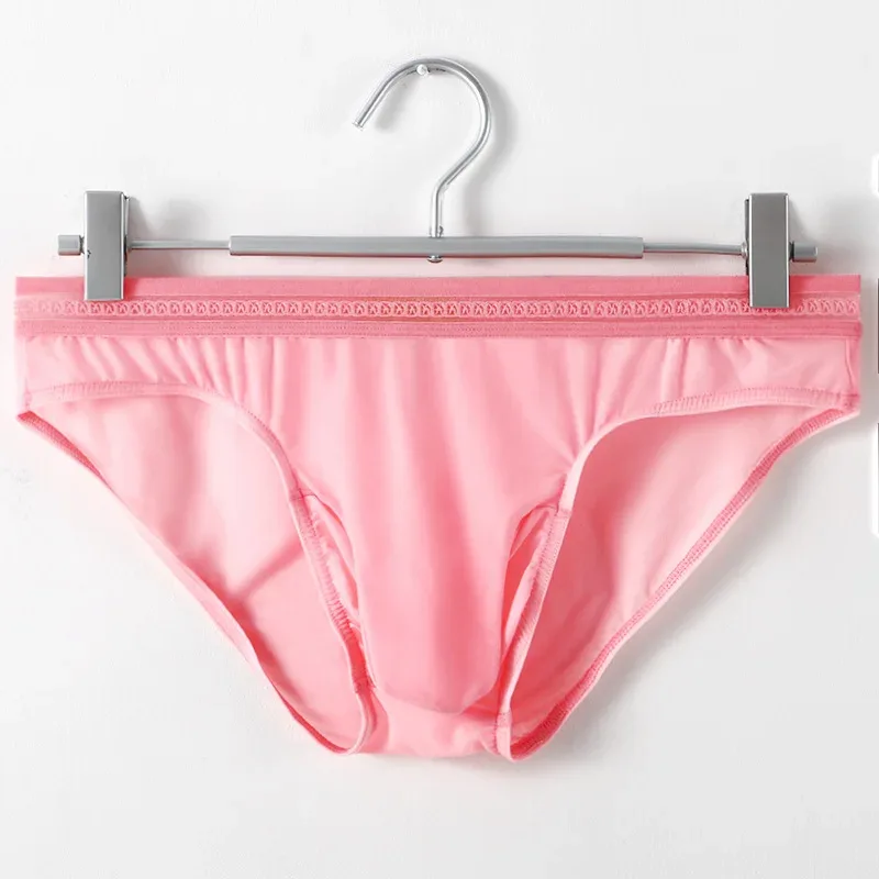 1/3PCS Men's Ice Silk Briefs Ultra-thin Quick Dry High Elastic Lace Waistband Panties Sexy Seamless Breathable Bikini Underwear — image 28