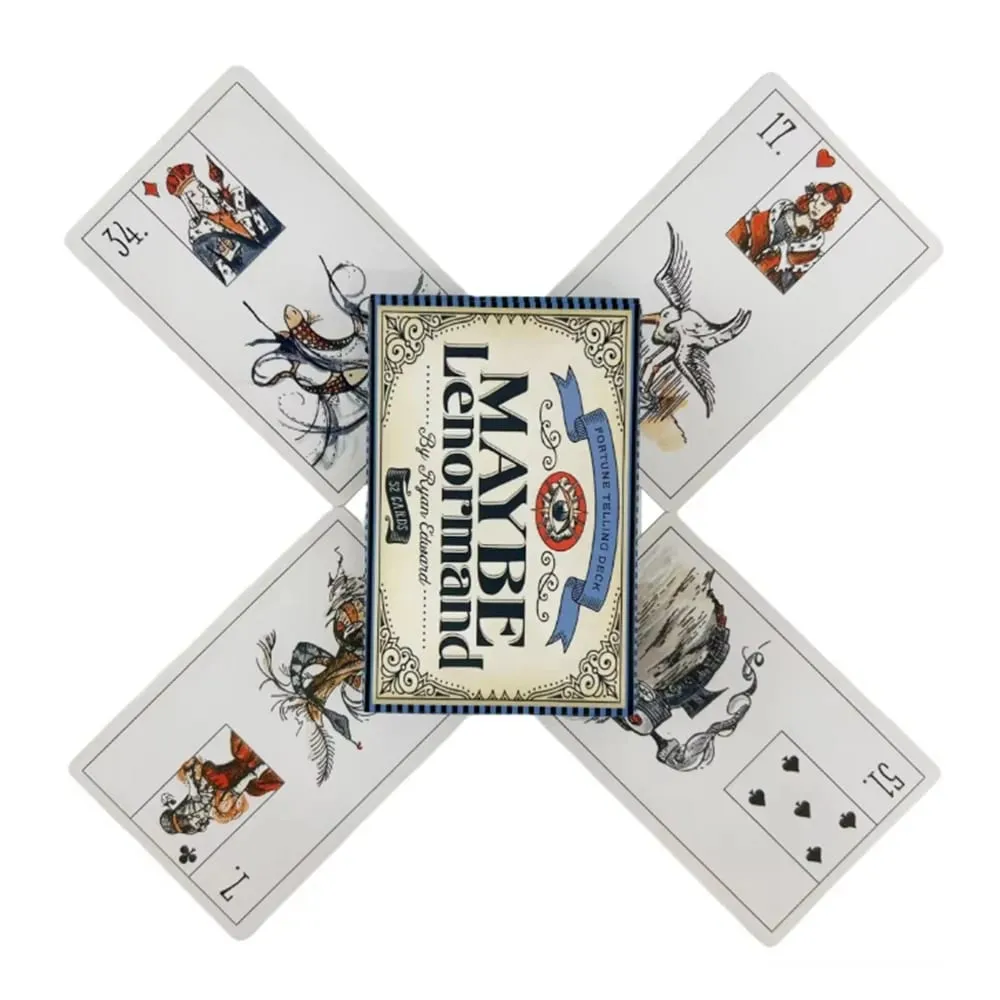 Možná balíček karet Lenormand Oracle pro rodinnou párty Vysoce kvalitní věštecké tarotové karty — image 2