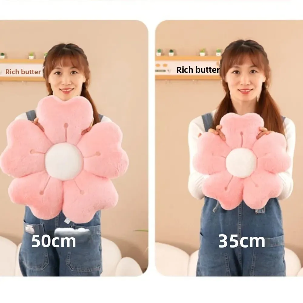 Soft Flower-Shaped Throw Pillow Comfortable Floor Cushion Sofa Decor Cushion Cute Mattress Chair Cushion Gift — image 4