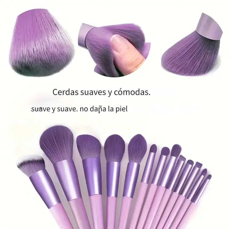 13Pcs Soft Fluffy Makeup Brushes Set for Cosmetics Foundation Blush Powder Eyeshadow Blending Blush Cosmetic Brushes