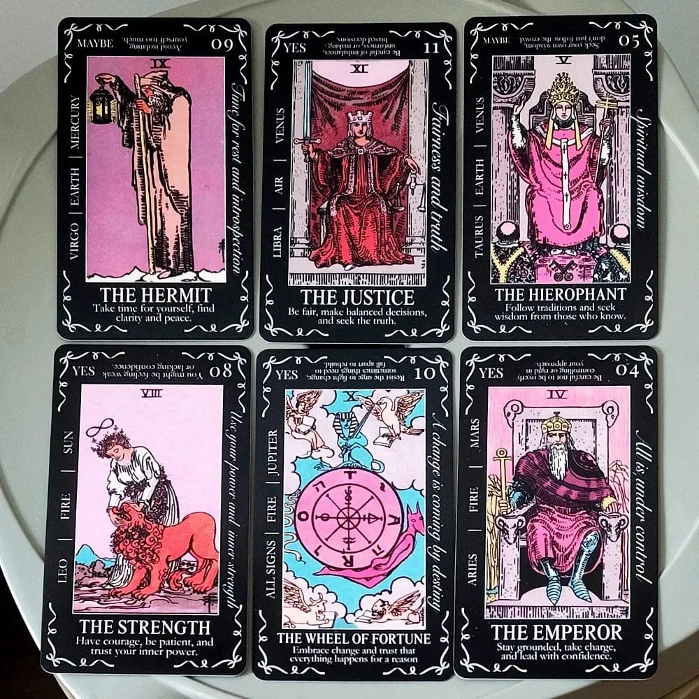 Beginners Tarot Deck in Tin Box with Guidebook 11*6.2cm 78Tarot Cards with Astrology & Numerology Insights — image 4